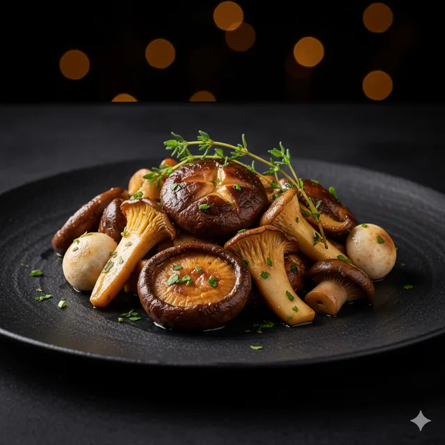 Mushrooms Roasted with Butter