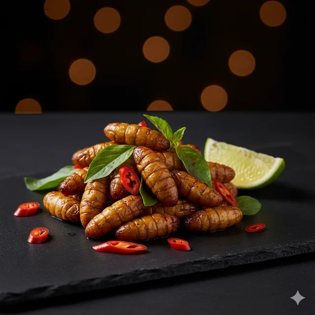 Crispy Fried Silkworm Pupae