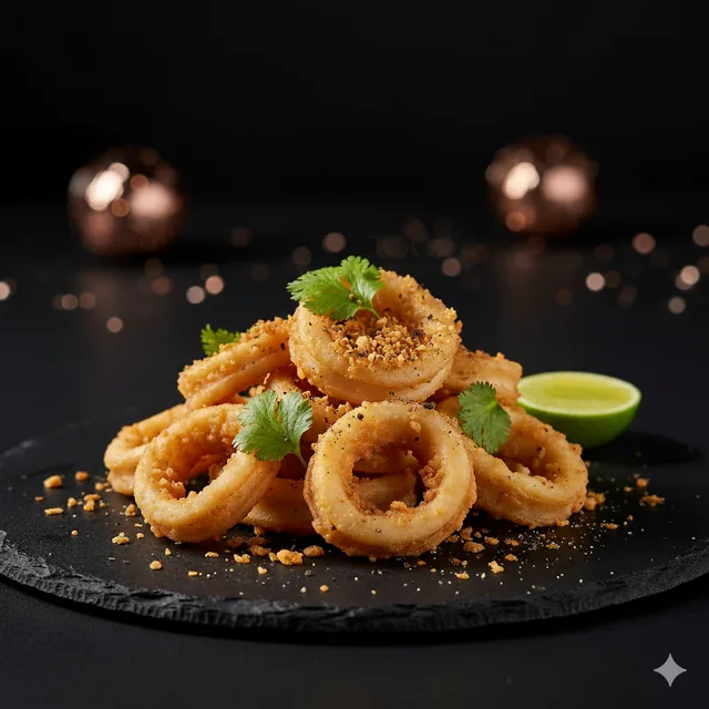 Fried Squid with Garlic