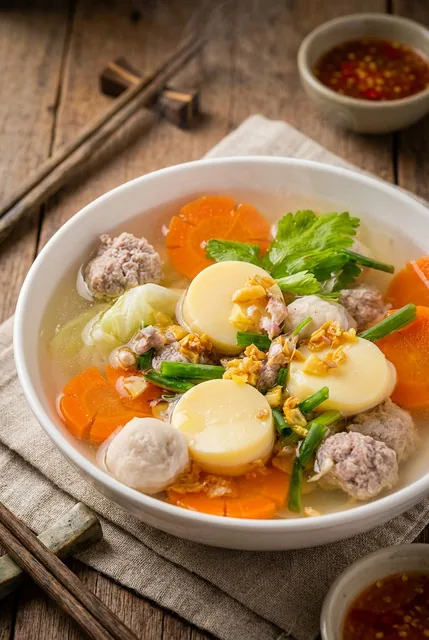 Tofu and Pork Soup
